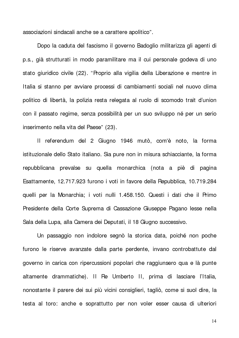 Anteprima della tesi: In nome del “dovere”. Selezione e formazione degli operatori dell'ordine, Pagina 11