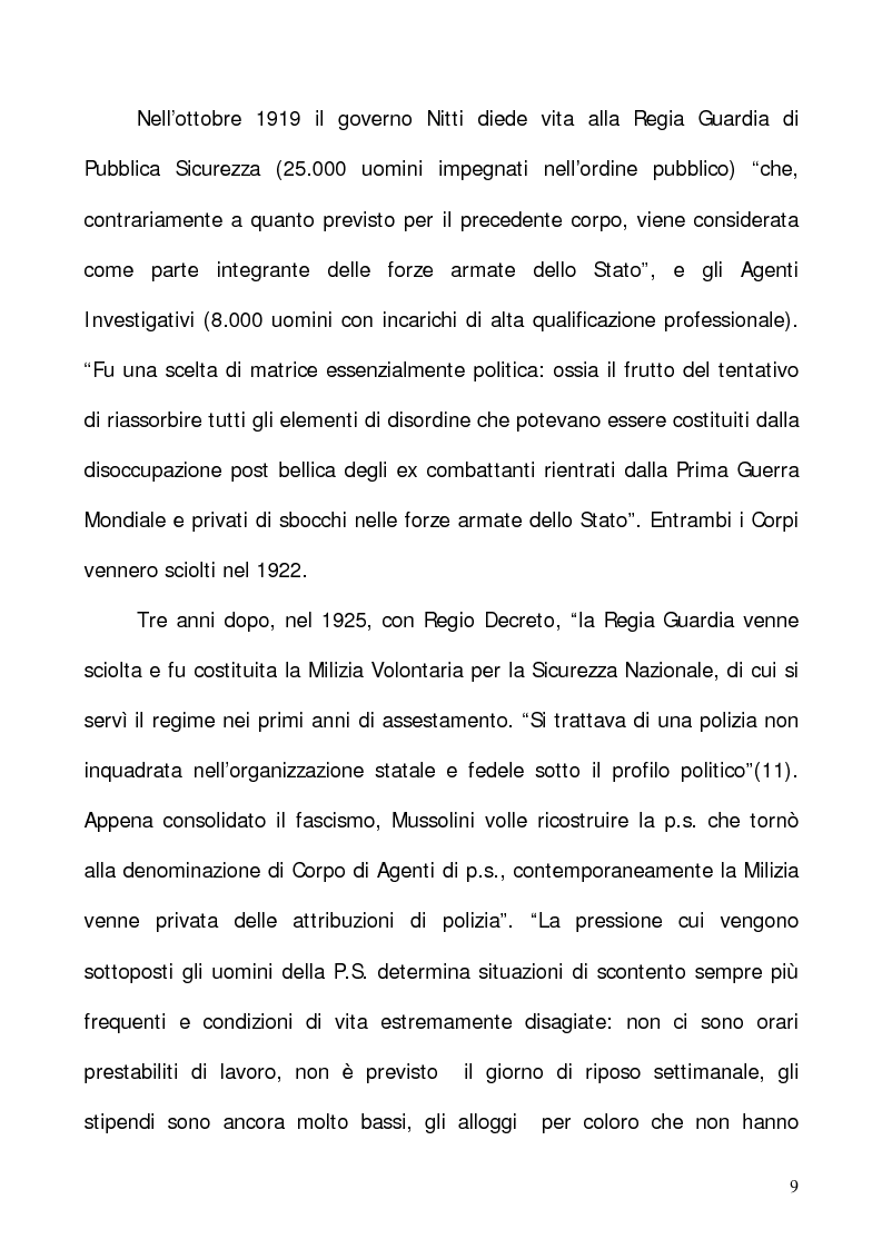 Anteprima della tesi: In nome del “dovere”. Selezione e formazione degli operatori dell'ordine, Pagina 6