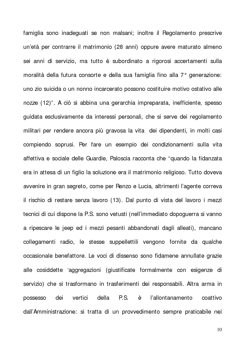 Anteprima della tesi: In nome del “dovere”. Selezione e formazione degli operatori dell'ordine, Pagina 7