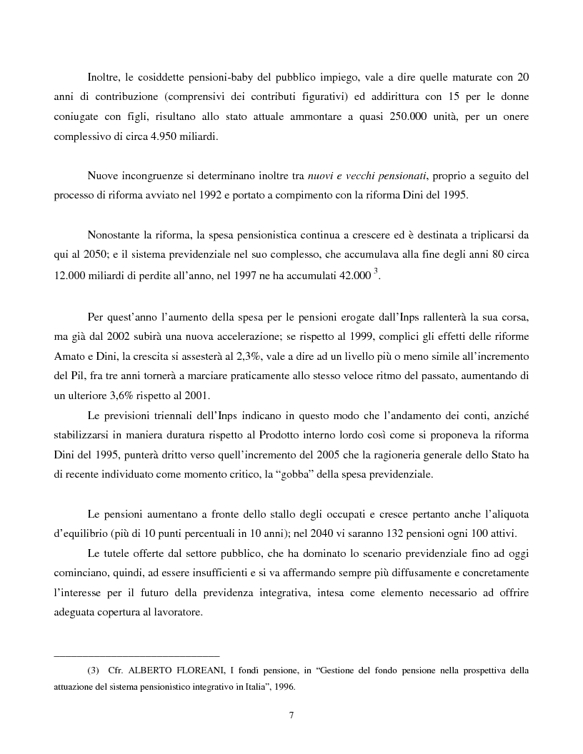 Anteprima della tesi: Fondi pensione: regime fiscale e convenienza all'adesione, Pagina 2