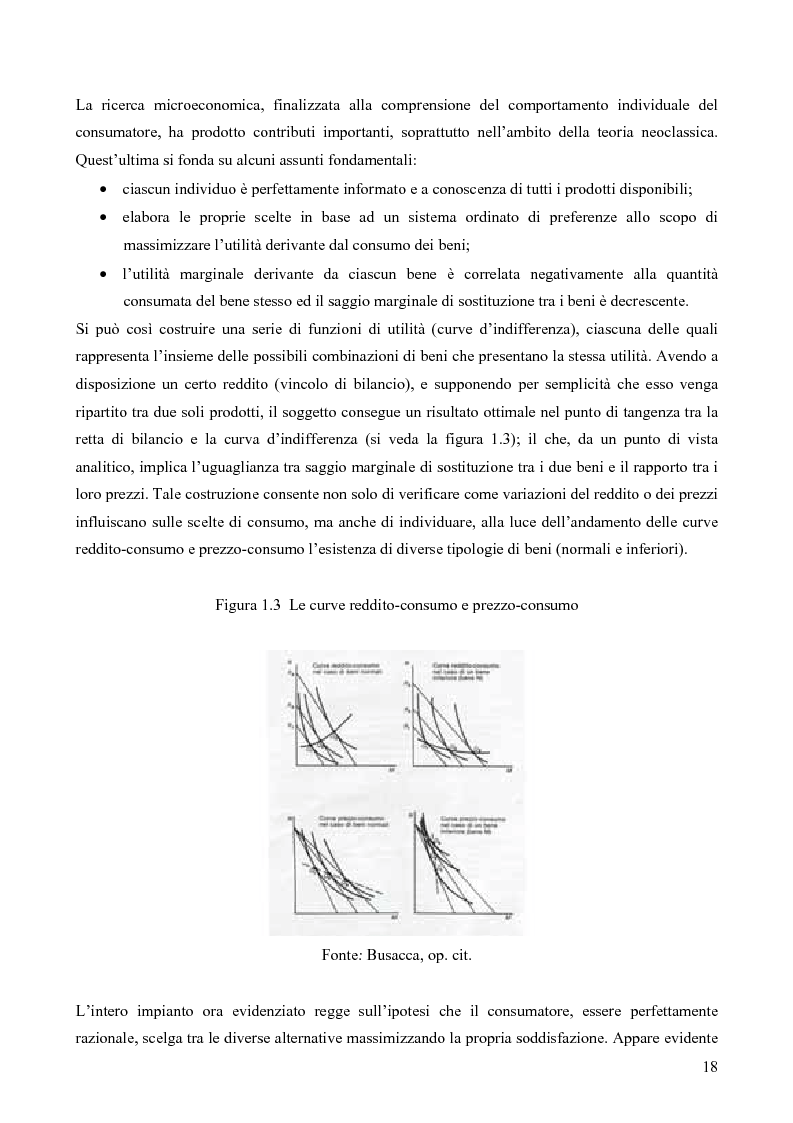 Anteprima della tesi: Il consumatore del servizio commerciale. Fondamenti teorici e prassi d'impresa: il caso Unicoop Tirreno, Pagina 13