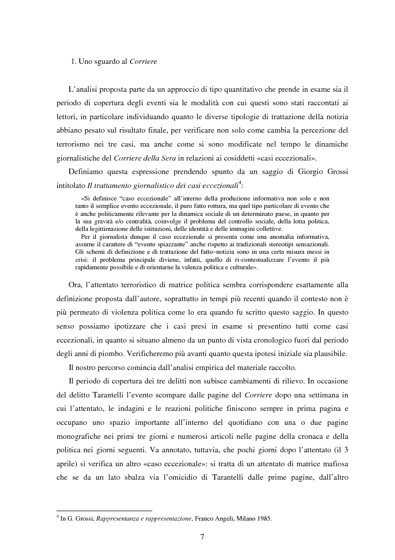 Anteprima della tesi: Le Brigate rosse da Tarantelli a D'Antona sulle pagine del Corriere della Sera, Pagina 4