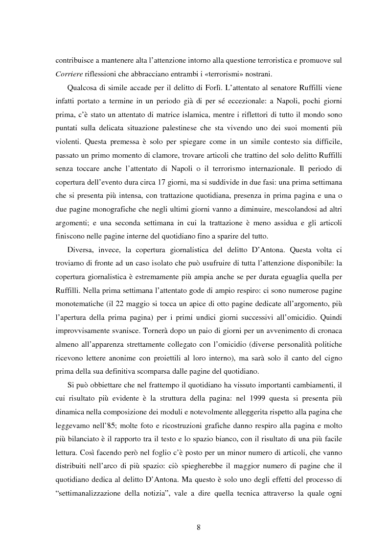 Anteprima della tesi: Le Brigate rosse da Tarantelli a D'Antona sulle pagine del Corriere della Sera, Pagina 5
