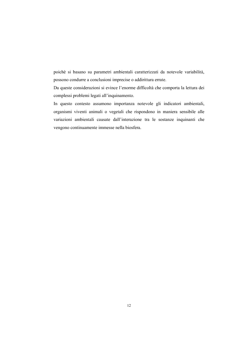 Anteprima della tesi: Impiego dell'ape (Apis mellifera L.) e delle api solitarie nel monitoraggio ambientale in un'area del Comune di Rosignano Marittimo (LI)., Pagina 12