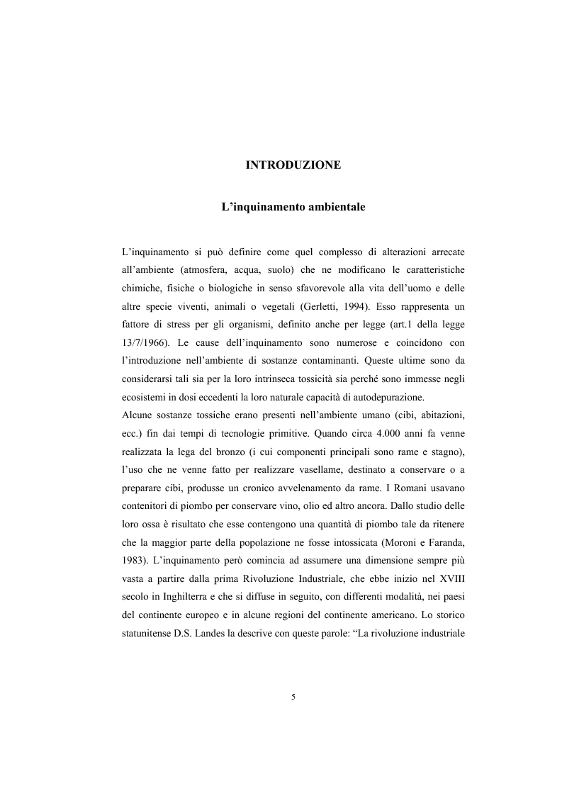 Anteprima della tesi: Impiego dell'ape (Apis mellifera L.) e delle api solitarie nel monitoraggio ambientale in un'area del Comune di Rosignano Marittimo (LI)., Pagina 5