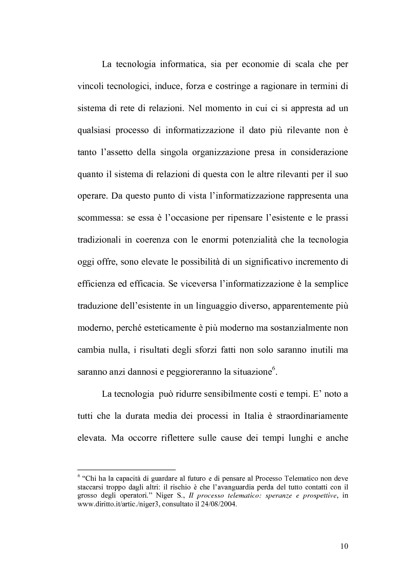 Anteprima della tesi: L'informatizzazione del processo civile, Pagina 5