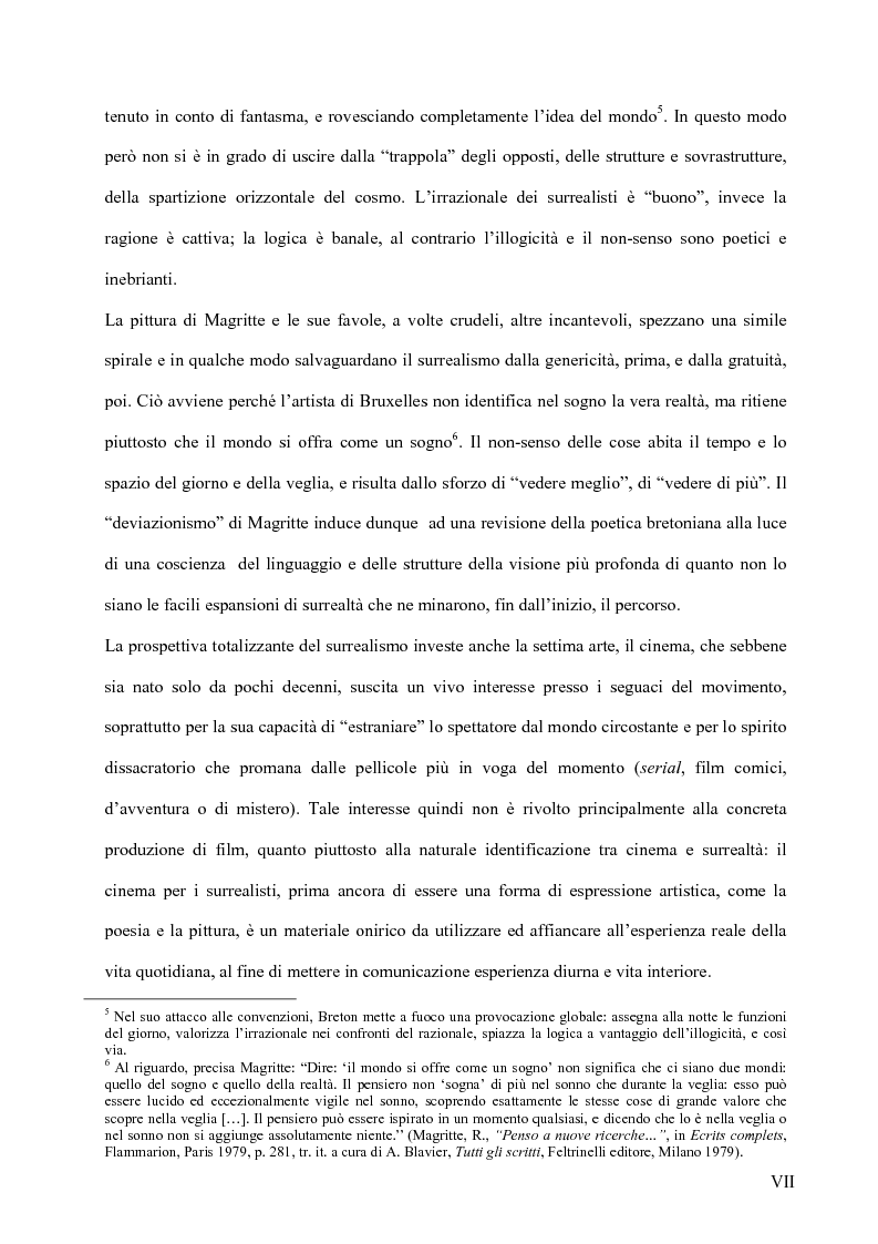 Anteprima della tesi: Il surrealismo e la visione: René Magritte e Alexandre Alexeieff, Pagina 6