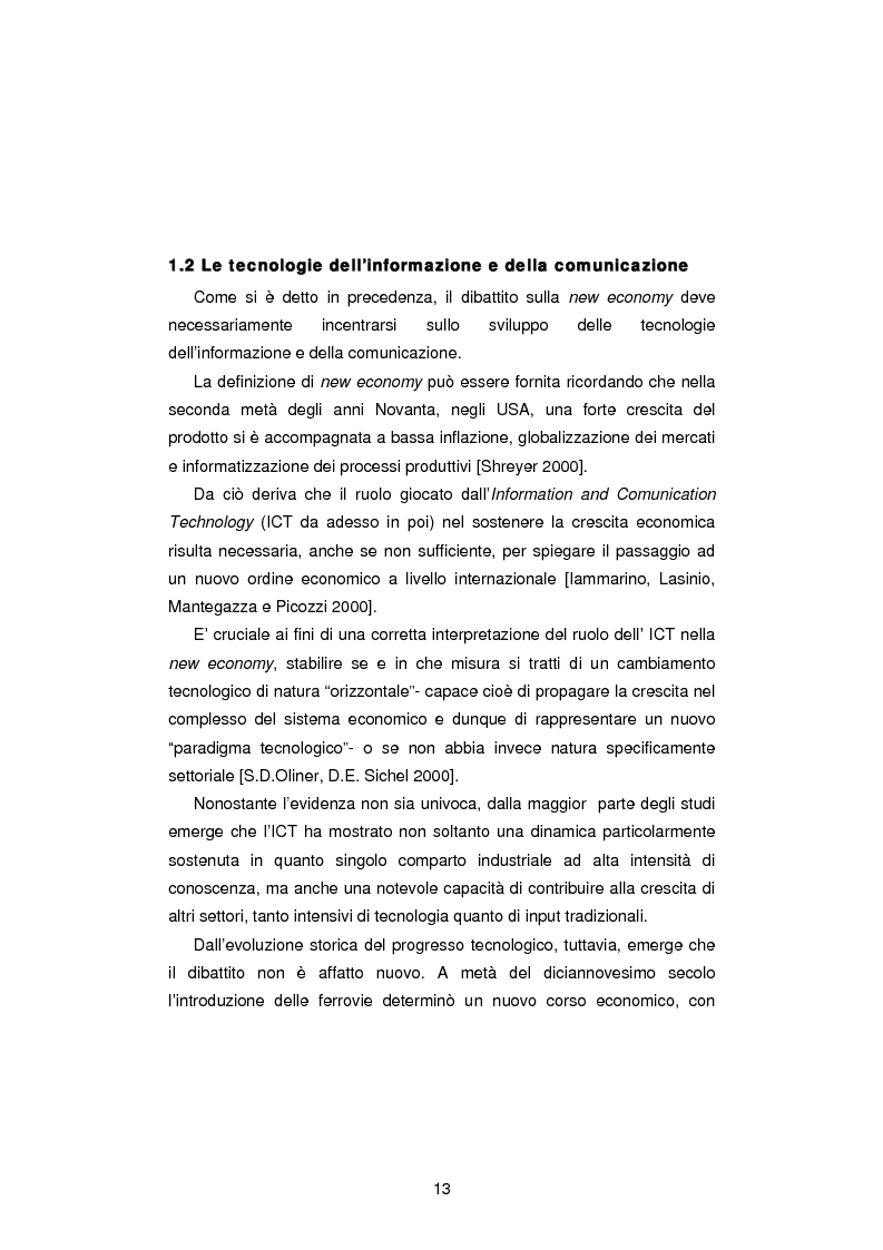 Anteprima della tesi: Gli Indicatori dell'Information and Communication Technology, Pagina 11