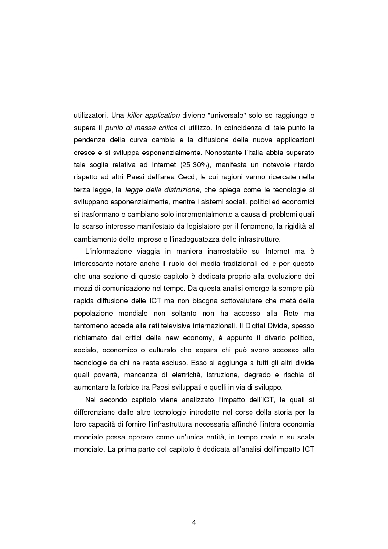 Anteprima della tesi: Gli Indicatori dell'Information and Communication Technology, Pagina 2