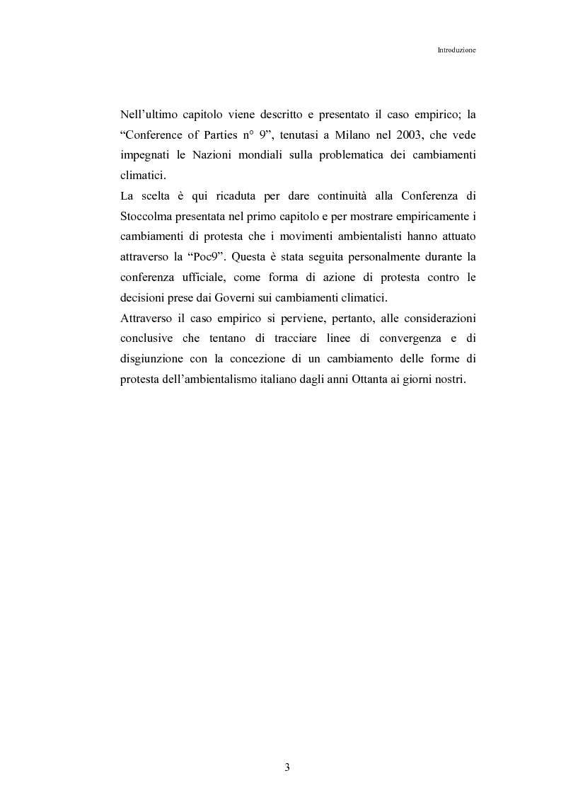 Anteprima della tesi: Mutamenti di azione dei movimenti ambientalisti : il caso Legambiente, Pagina 3