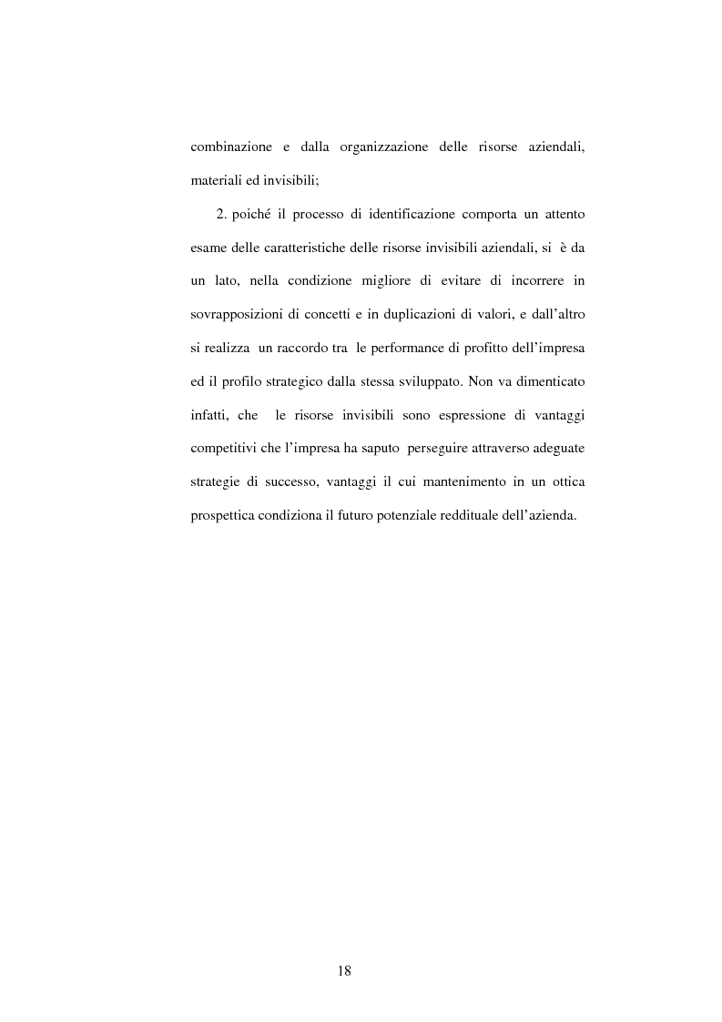 Anteprima della tesi: Le risorse immateriali nell'economia dell'Azienda. Profili valutativi, Pagina 15