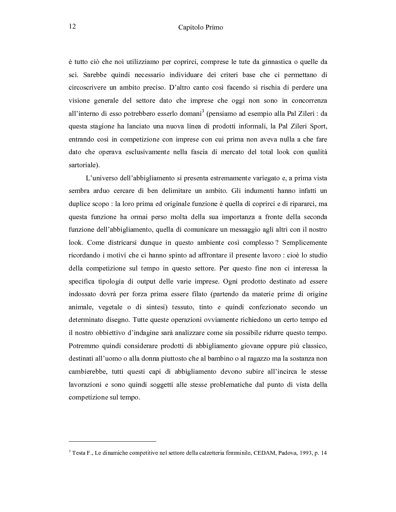 Anteprima della tesi: La Time Based Competition nel settore tessile abbigliamento: il caso Fashion Box Replay, Pagina 6