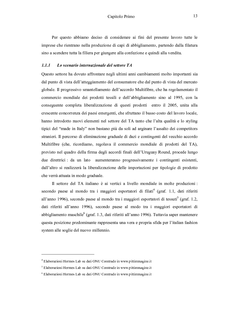 Anteprima della tesi: La Time Based Competition nel settore tessile abbigliamento: il caso Fashion Box Replay, Pagina 7