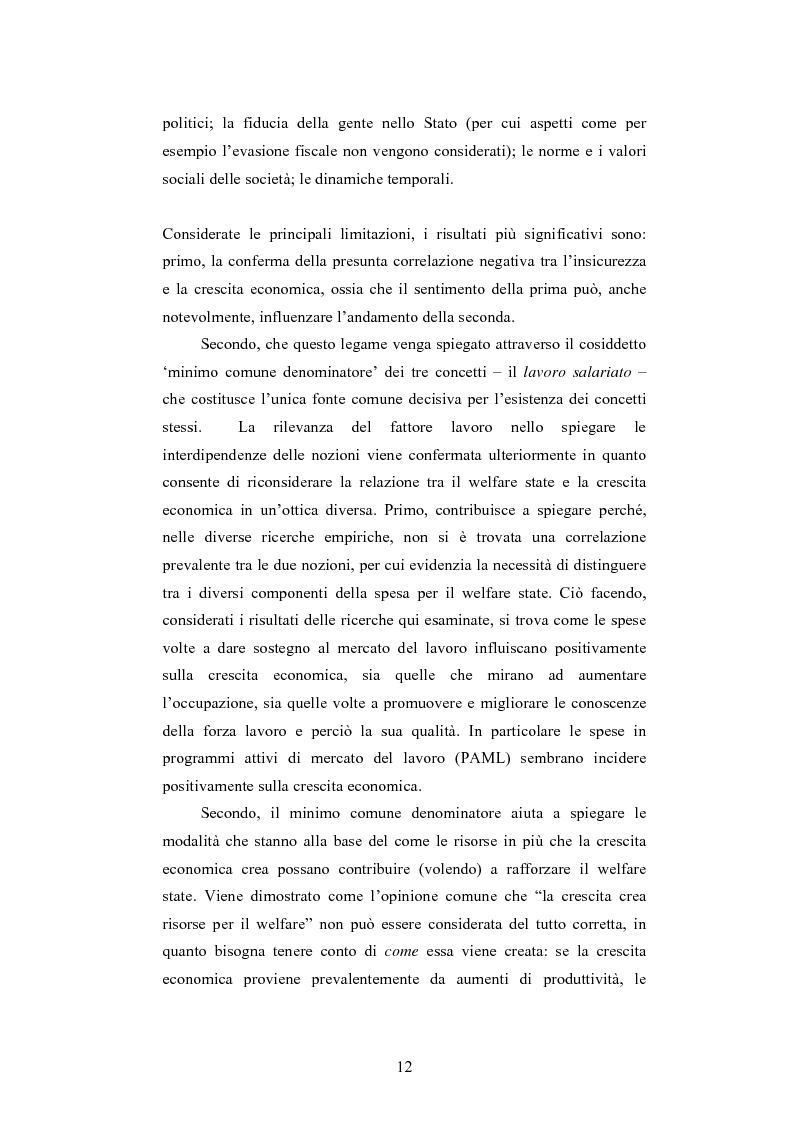 Anteprima della tesi: Tra insicurezza e crescita economica: il difficile bilanciamento del welfare state, Pagina 4