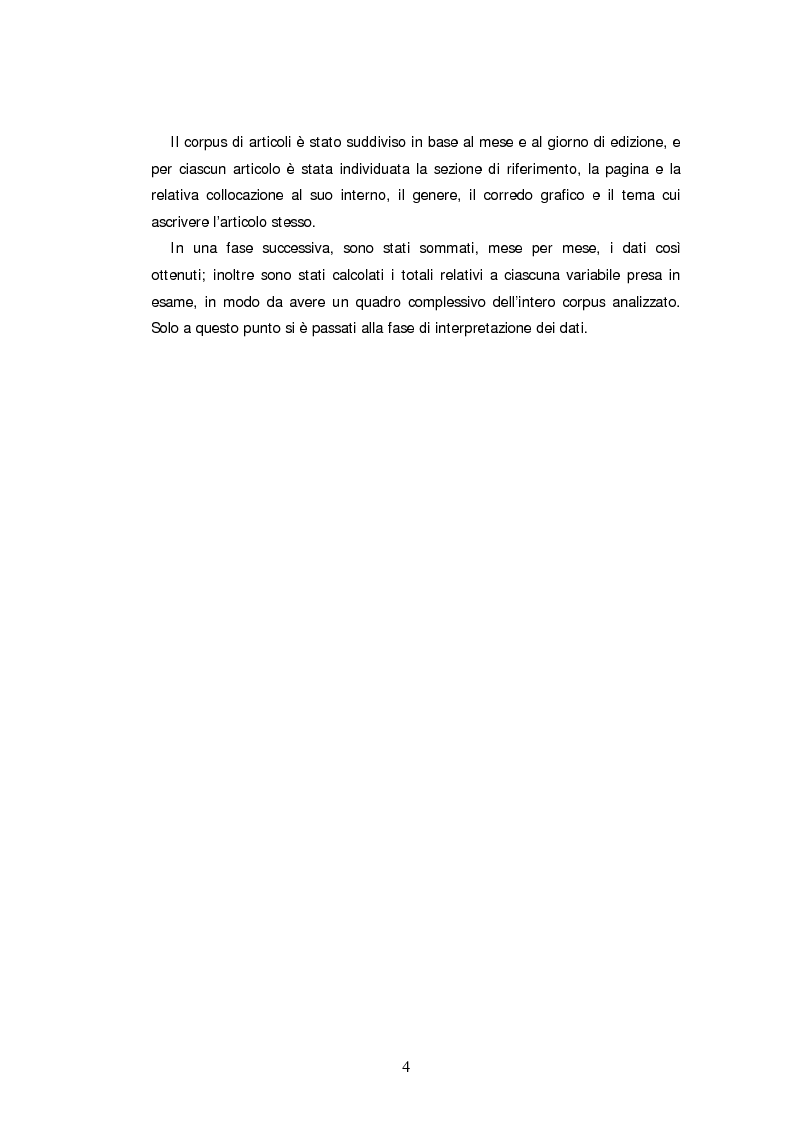 Anteprima della tesi: Descrizone della copertura informativa del dopoguerra in Iraq. Il caso del Corriere della Sera, Pagina 4