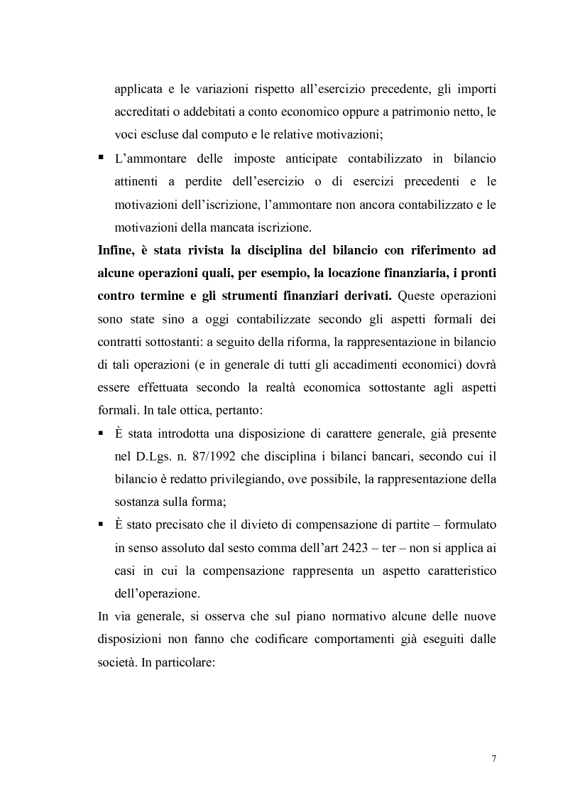 Anteprima della tesi: Il bilancio delle S.p.A. alla luce della nuova riforma del Diritto delle Società, Pagina 4