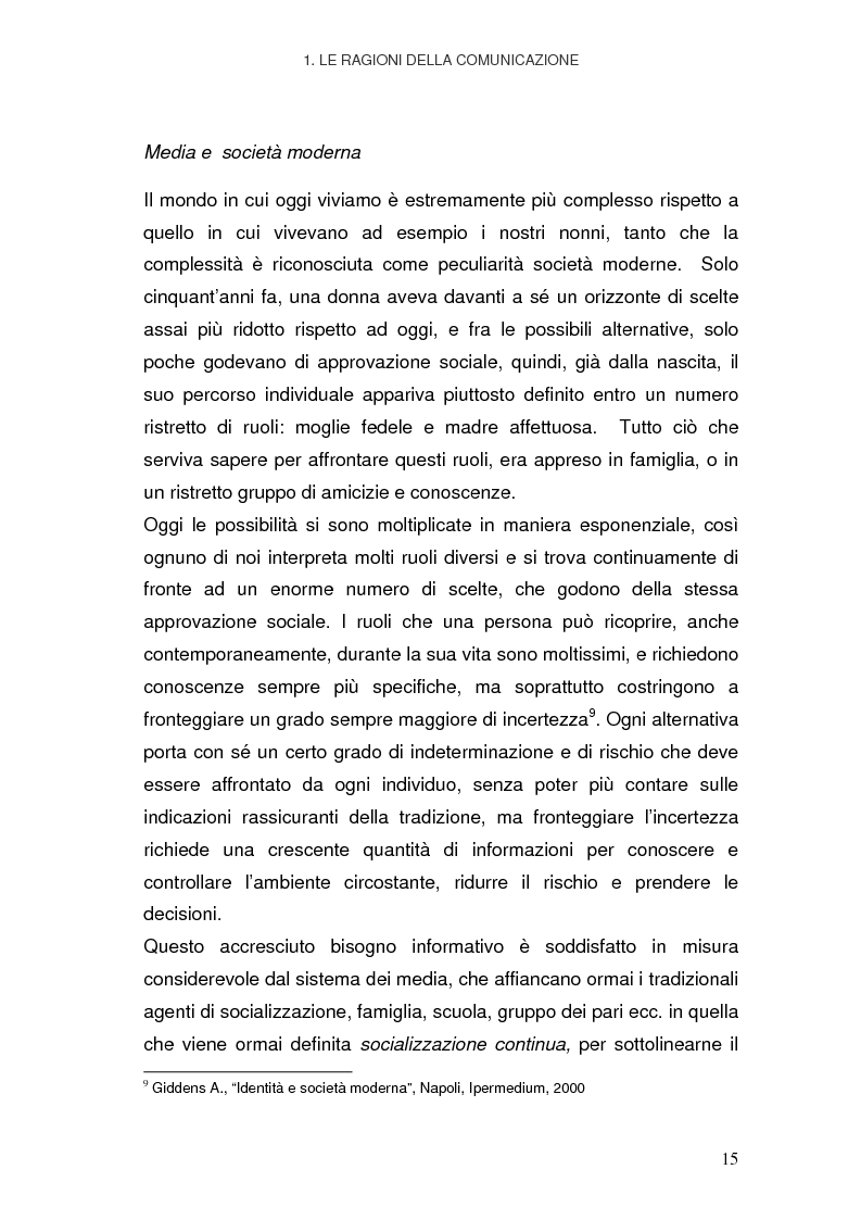 Anteprima della tesi: La Pubblica Amministrazione in rete; Il caso del comune di Pieve a Nievole, Pagina 11