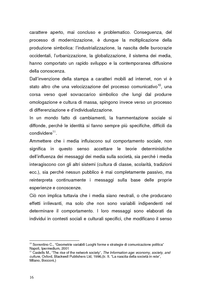 Anteprima della tesi: La Pubblica Amministrazione in rete; Il caso del comune di Pieve a Nievole, Pagina 12