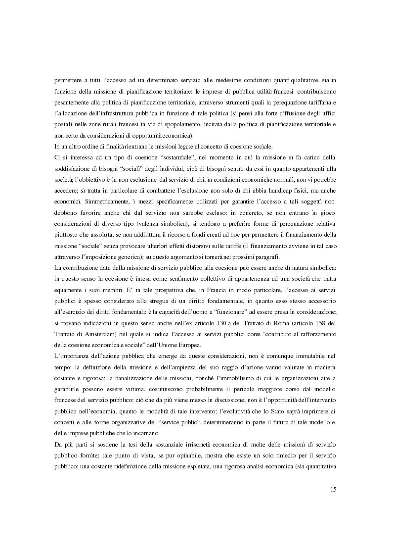 Anteprima della tesi: I servizi di pubblica utilità in Francia: specificità del modello e tendenze di riforma dei settori, Pagina 10
