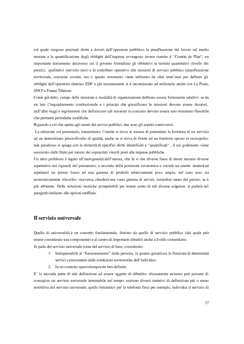 Anteprima della tesi: I servizi di pubblica utilità in Francia: specificità del modello e tendenze di riforma dei settori, Pagina 12