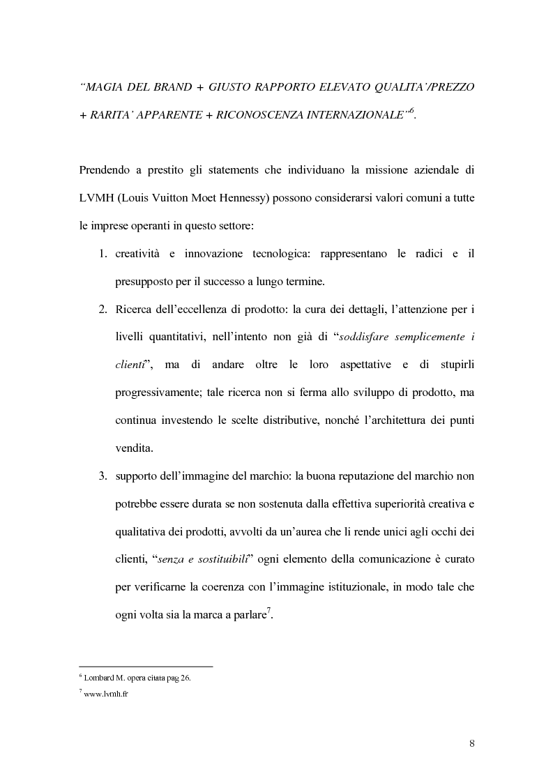 Anteprima della tesi: Percorsi di sviluppo delle imprese nel settore del lusso. I casi LVMH, Hermes e Gucci, Pagina 5