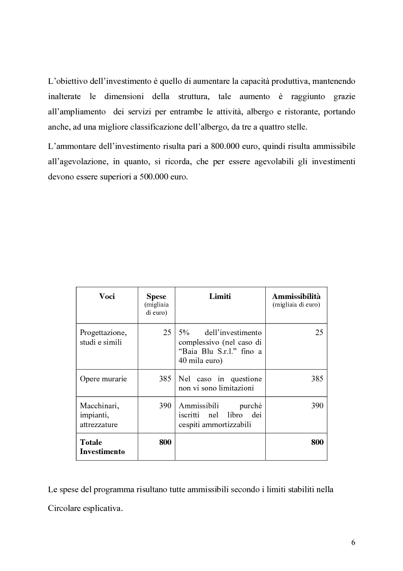 Anteprima della tesi: Gli strumenti di finanza agevolata a favore dello sviluppo delle imprese del settore turistico: il caso del complesso alberghiero ''B.B.'', Pagina 6