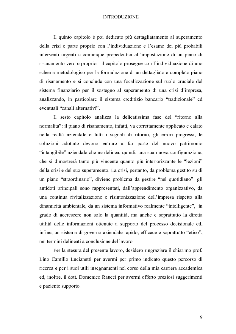 Anteprima della tesi: Crisi di impresa e vie di superamento, Pagina 3