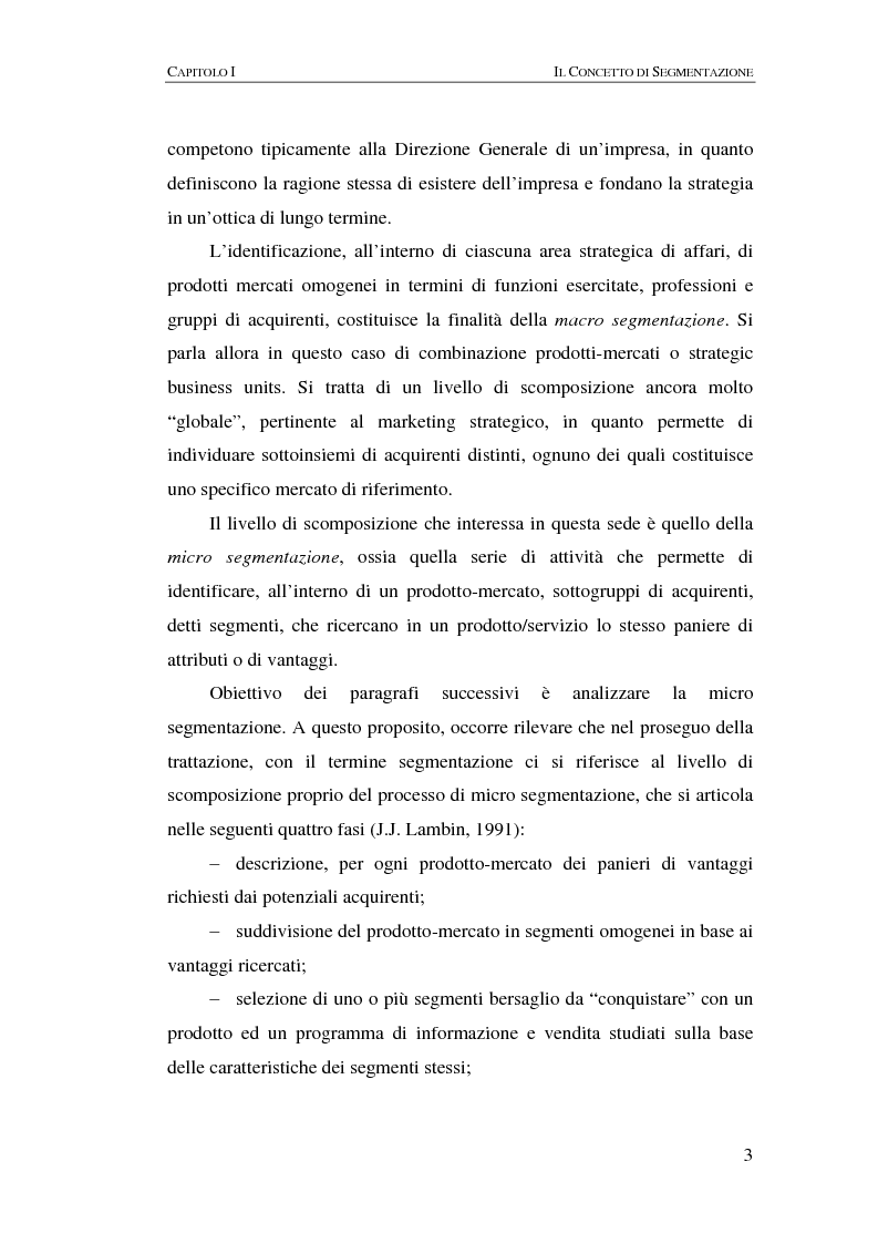 Anteprima della tesi: La segmentazione dei clienti delle imprese industriali, Pagina 6