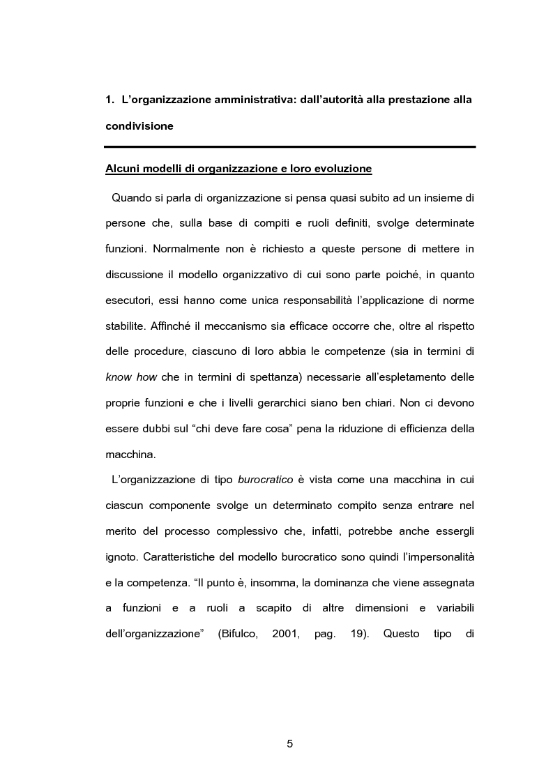 Anteprima della tesi: Pubblica amministrazione e partecipazione. Quale Amministrazione e per quale partecipazione?, Pagina 4