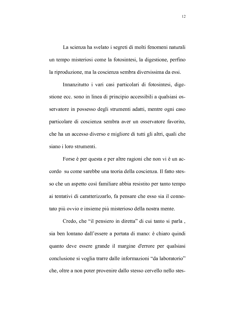 Anteprima della tesi: Evoluzione del rapporto mente-cervello nel pensiero di K.R. Popper e J.C. Eccles, Pagina 9