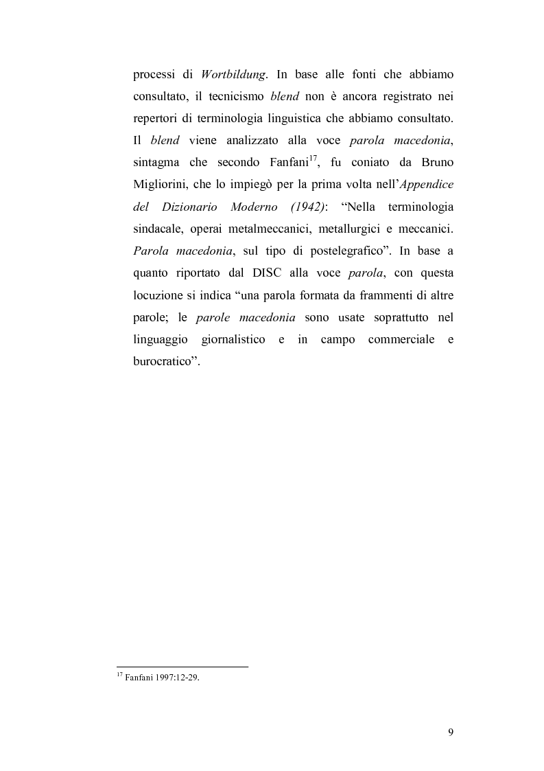 Anteprima della tesi: Studi di interferenza linguistica: americanismi e anglicismi., Pagina 9