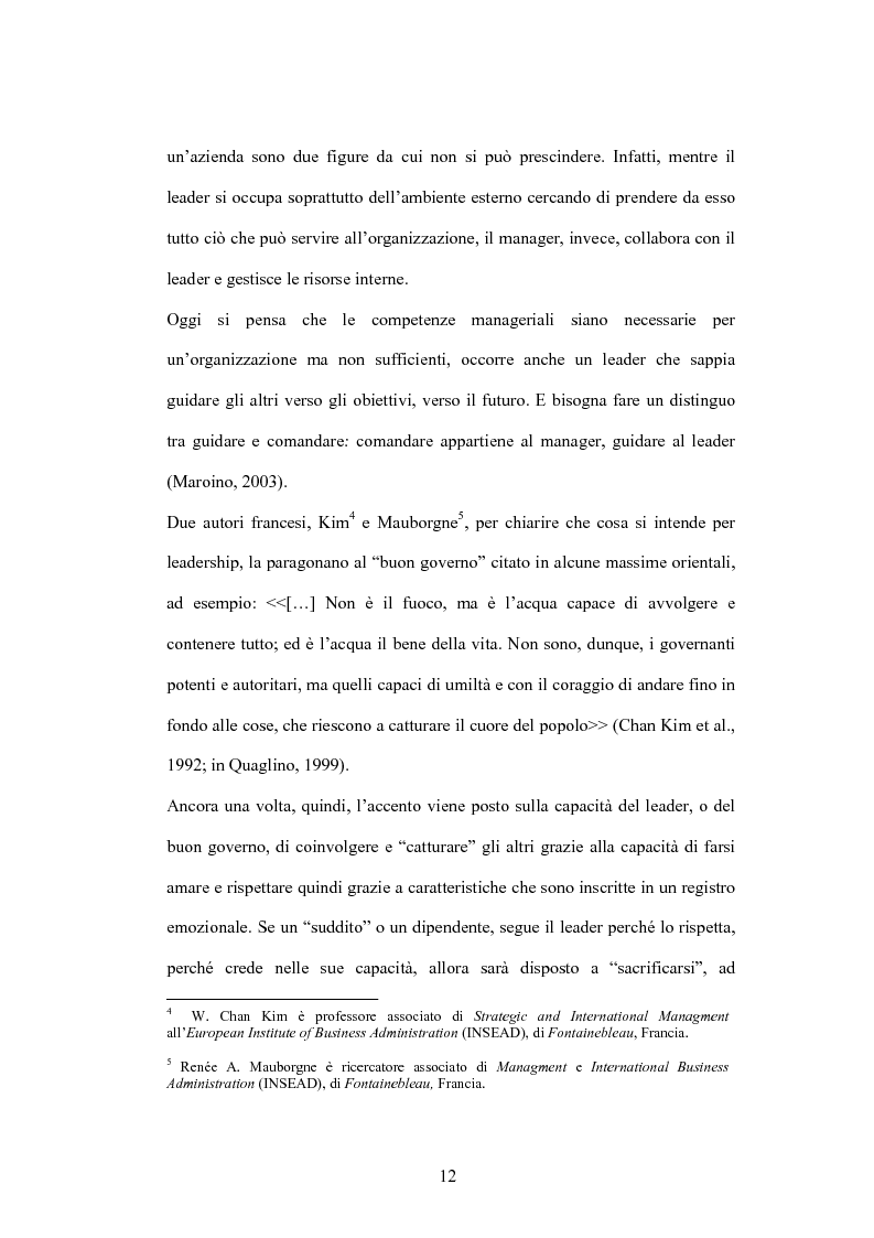 Anteprima della tesi: Leadership e motivazione, Pagina 9