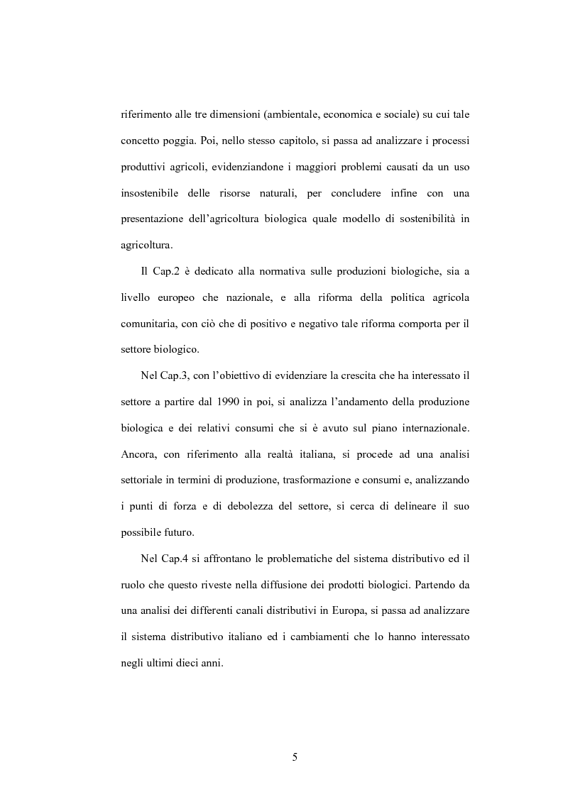 Anteprima della tesi: La distribuzione dei prodotti biologici: i canali innovativi, Pagina 2
