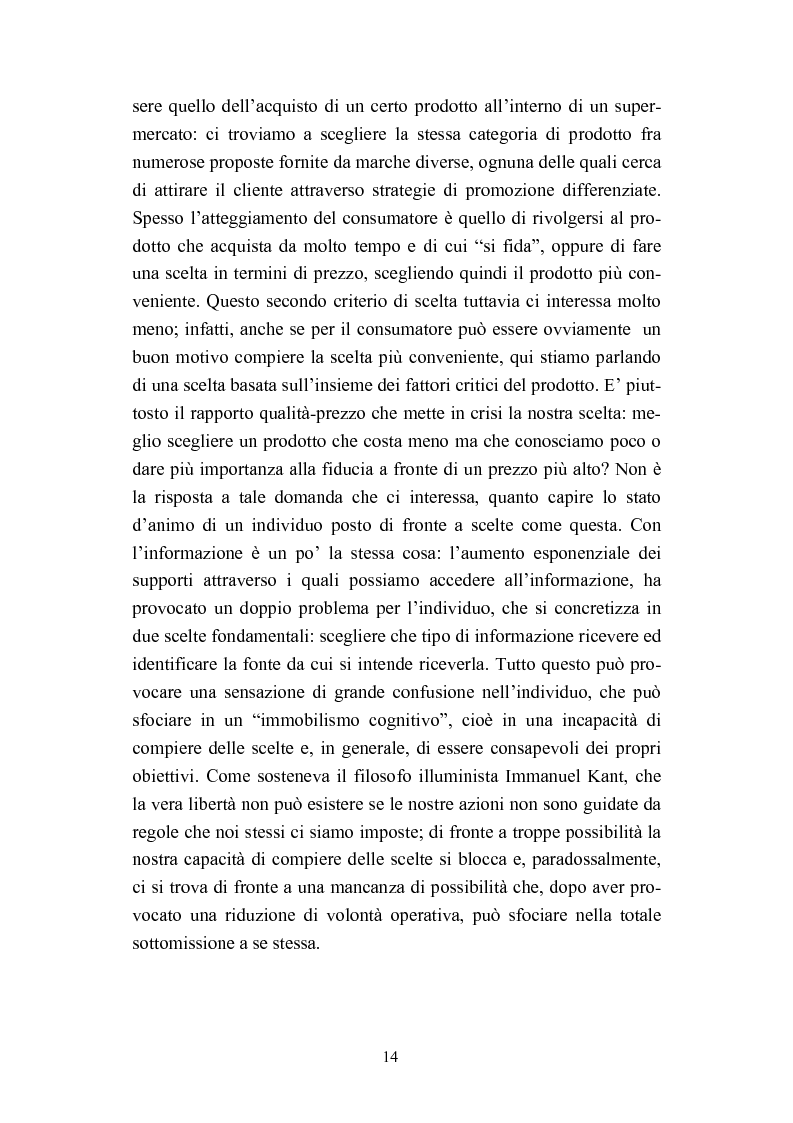 Anteprima della tesi: Dall'informazione esplosa alla conoscenza appetibile. Informatiotion Design per la presentazione di contenuti editoriali, Pagina 12
