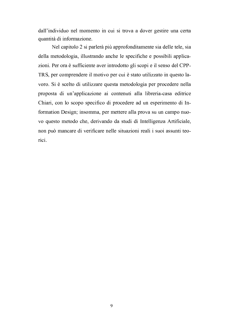 Anteprima della tesi: Dall'informazione esplosa alla conoscenza appetibile. Informatiotion Design per la presentazione di contenuti editoriali, Pagina 7