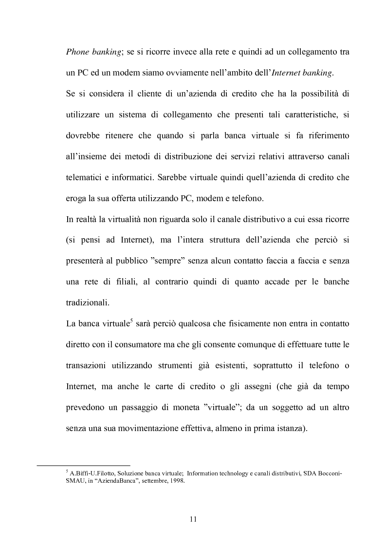 Anteprima della tesi: La multicanalità nel settore bancario e le sue analisi competitive, Pagina 10