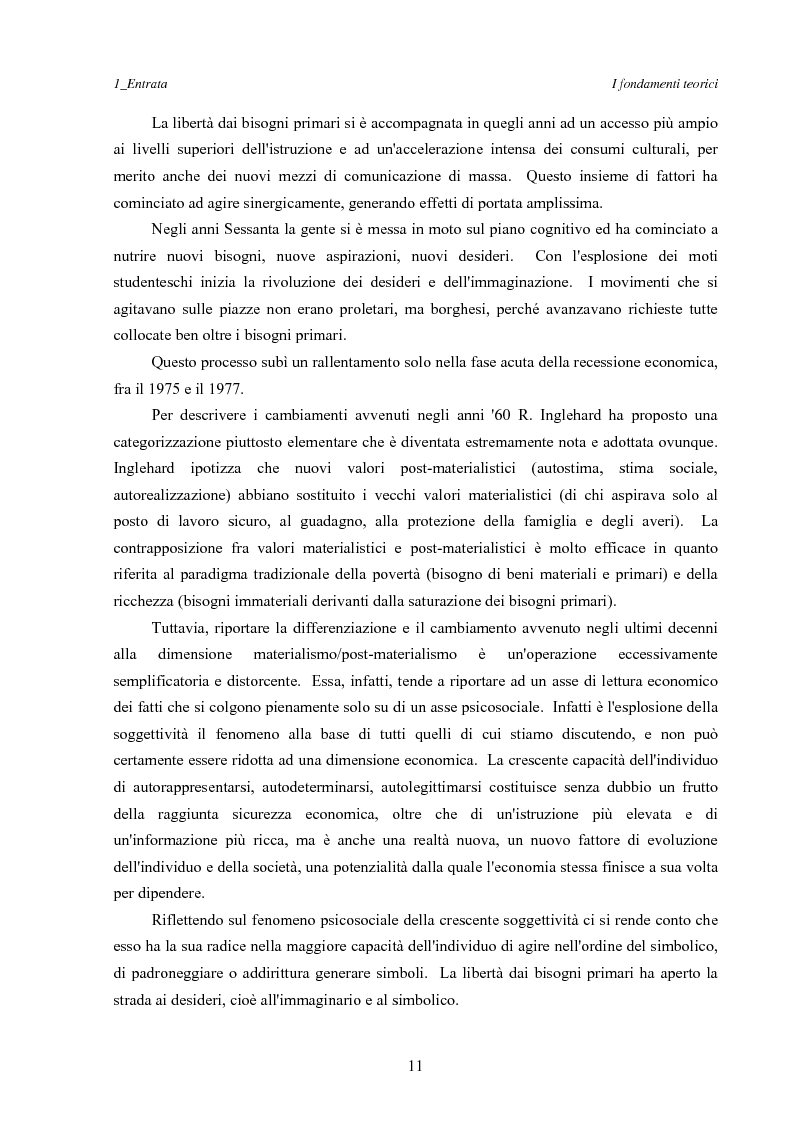 Anteprima della tesi: Marketing esperienziale e punto vendita, Pagina 7