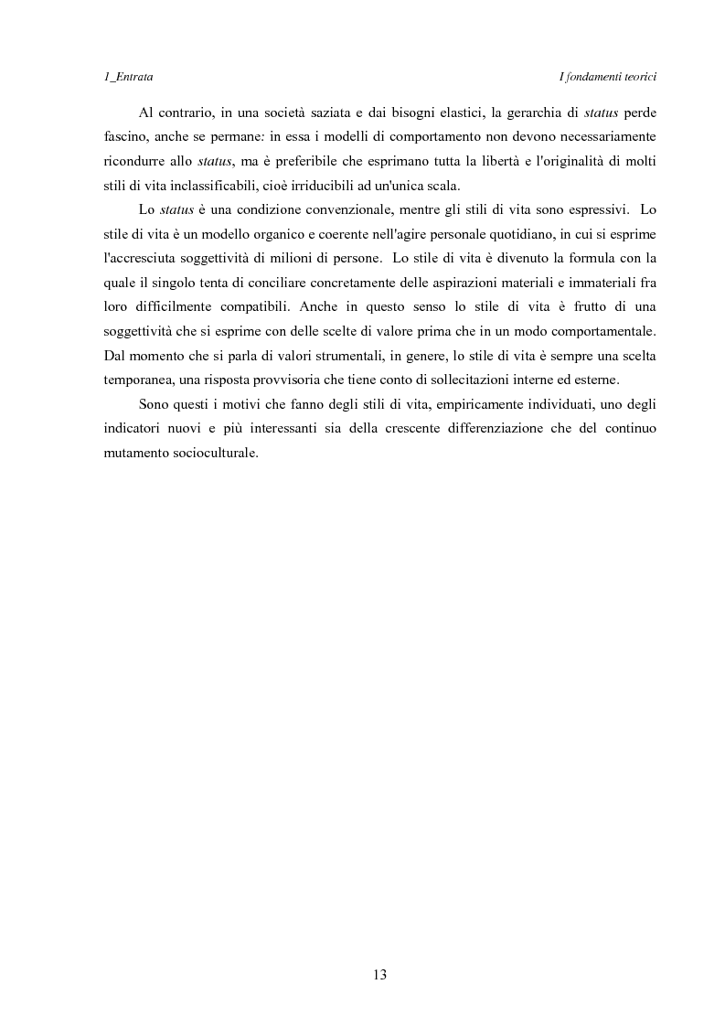 Anteprima della tesi: Marketing esperienziale e punto vendita, Pagina 9