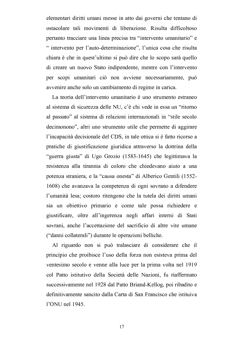 Anteprima della tesi: Intervento umanitario e diritto internazionale, Pagina 10