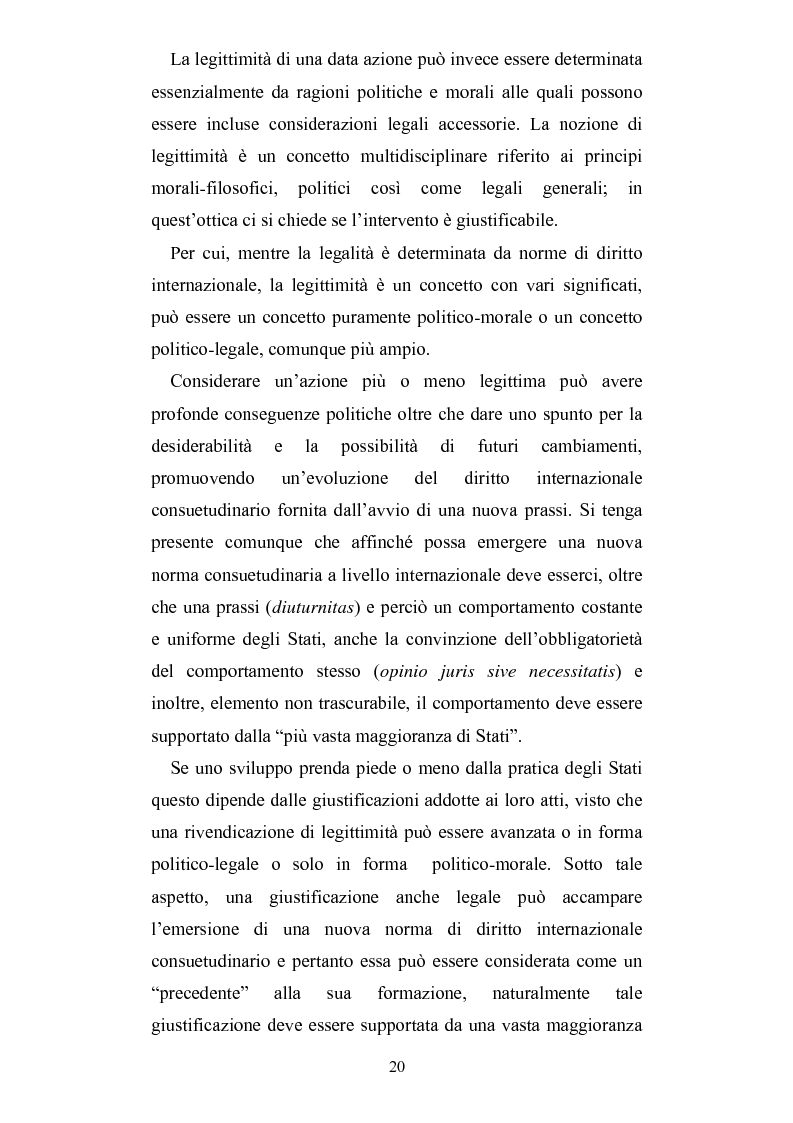 Anteprima della tesi: Intervento umanitario e diritto internazionale, Pagina 13