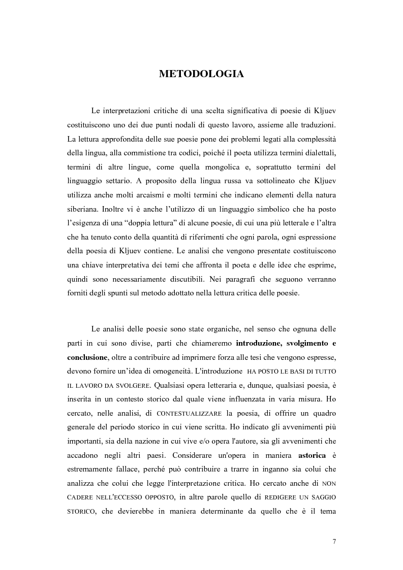 Anteprima della tesi: Kljuev le verità nelle poesie e nella realtà. Kljuev ed alcuni pensatori tedeschi. (Dubbi, problemi e controversie), Pagina 4
