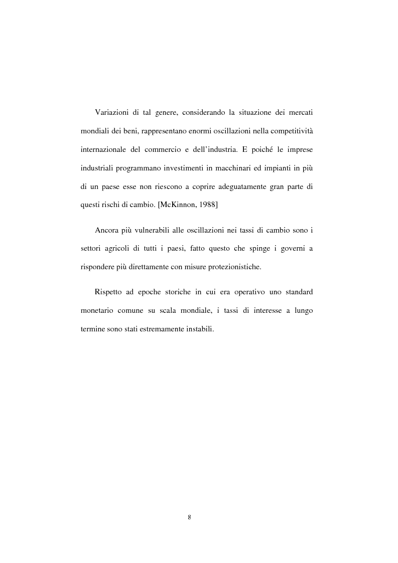 Anteprima della tesi: La riforma del sistema monetario internazionale, Pagina 7