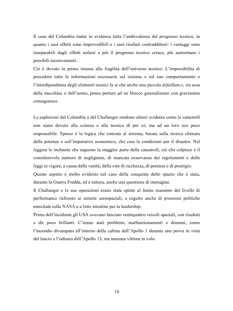 Anteprima della tesi: La comunicazione in Rete nelle emergenze: il caso del disastro dello shuttle Columbia, Pagina 12