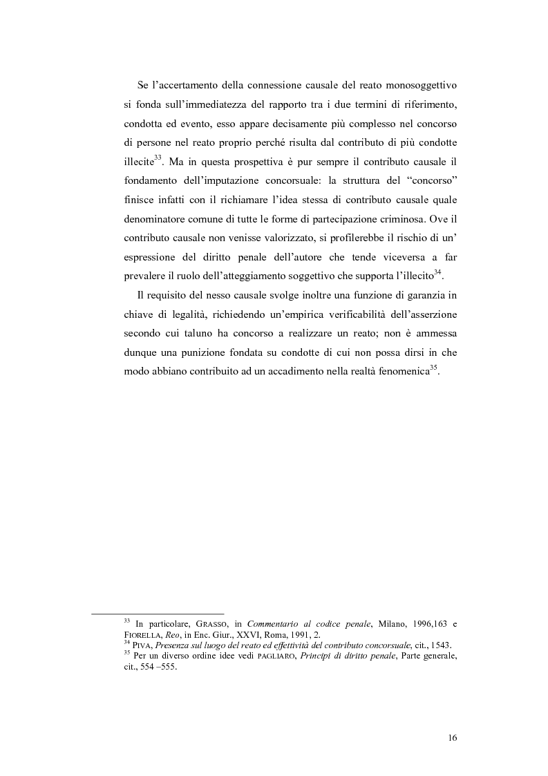 Anteprima della tesi: Il concorso esterno nei reati associativi, Pagina 14