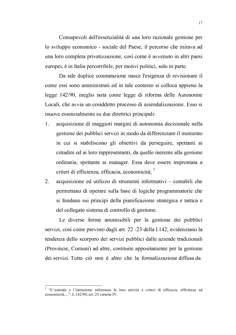 Anteprima della tesi: Il bilancio dell'ente locale come strumento di guida verso l'economicità della gestione, Pagina 10