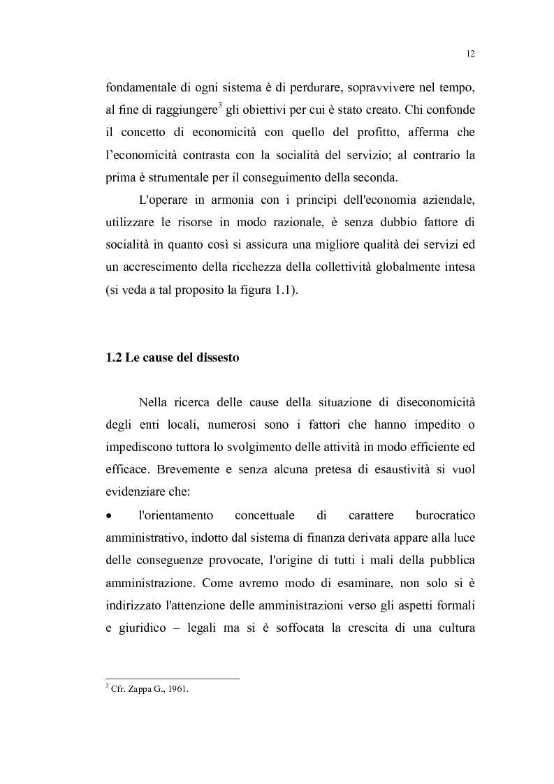 Anteprima della tesi: Il bilancio dell'ente locale come strumento di guida verso l'economicità della gestione, Pagina 5