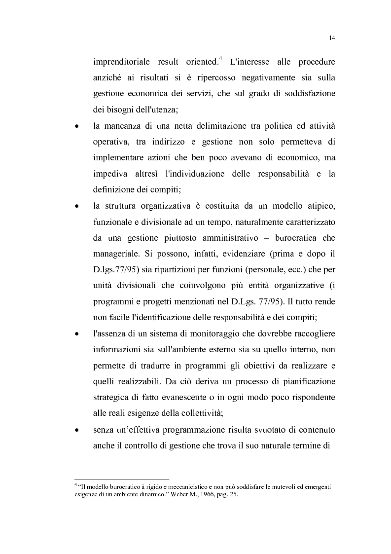 Anteprima della tesi: Il bilancio dell'ente locale come strumento di guida verso l'economicità della gestione, Pagina 7