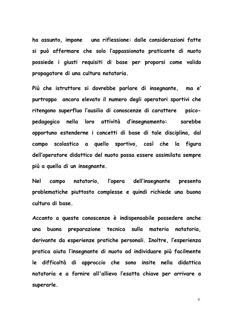 Anteprima della tesi: La formazione di tecnici di nuoto in Italia, Francia, Belgio e Olanda, Pagina 5