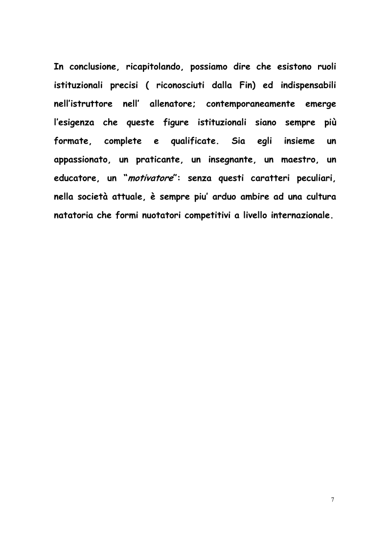 Anteprima della tesi: La formazione di tecnici di nuoto in Italia, Francia, Belgio e Olanda, Pagina 6