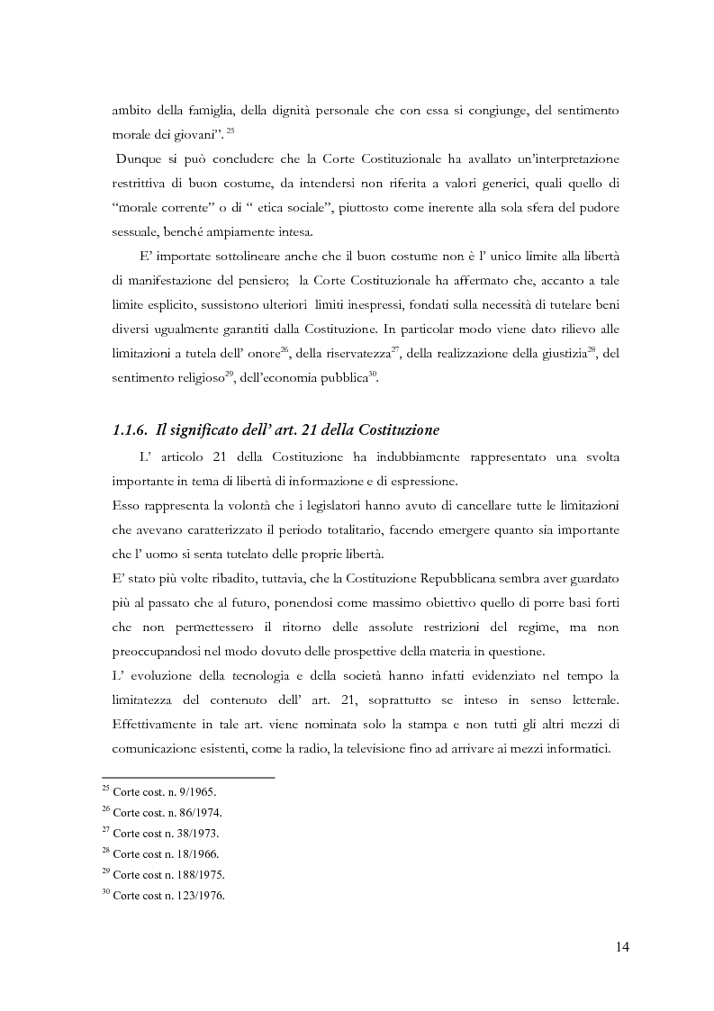 Anteprima della tesi: Disciplina delle pubblicazioni on line. La legge 7 marzo 2001 n. 62, Pagina 11